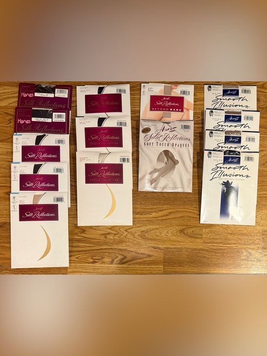 Hanes Accessories - Hanes Hosiery Multi-Pack Bundle Lot of 14 Pairs Size AB